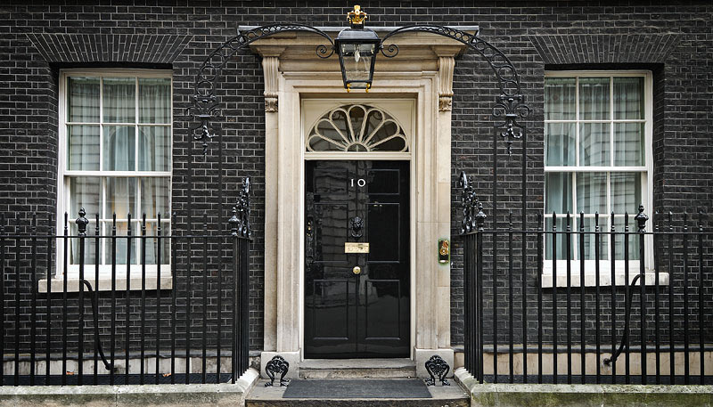 El 10 de Downing Street es la residencia del Primer Ministro Británico