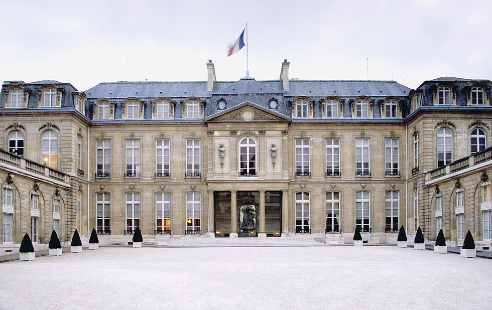 El Palacio del Elíseo es la residencia del Presidente de Francia